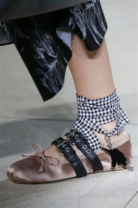 miu miu ballerina flats ss16